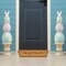 Set of 2 30.5"H Easter Resin Macaron Stacked Egg & Bunny Porch Décor